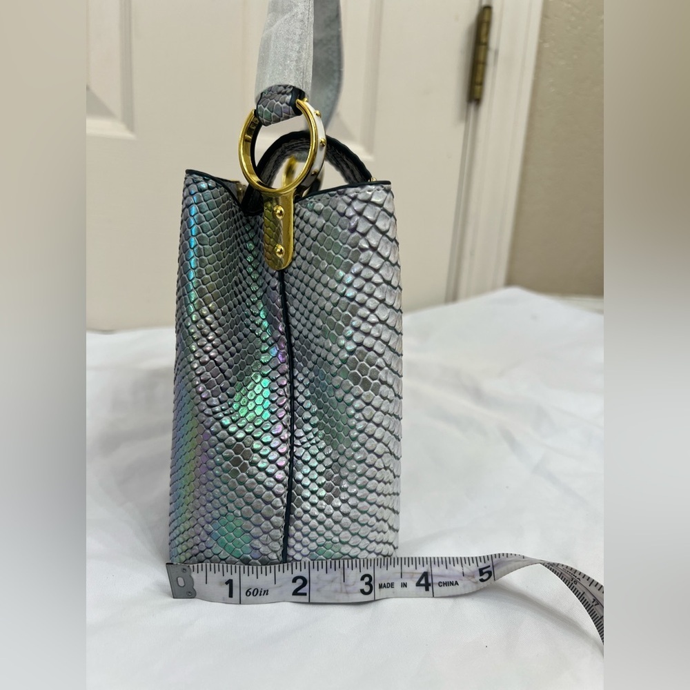 Silver Iridescent Satchel - Picture 11 of 11